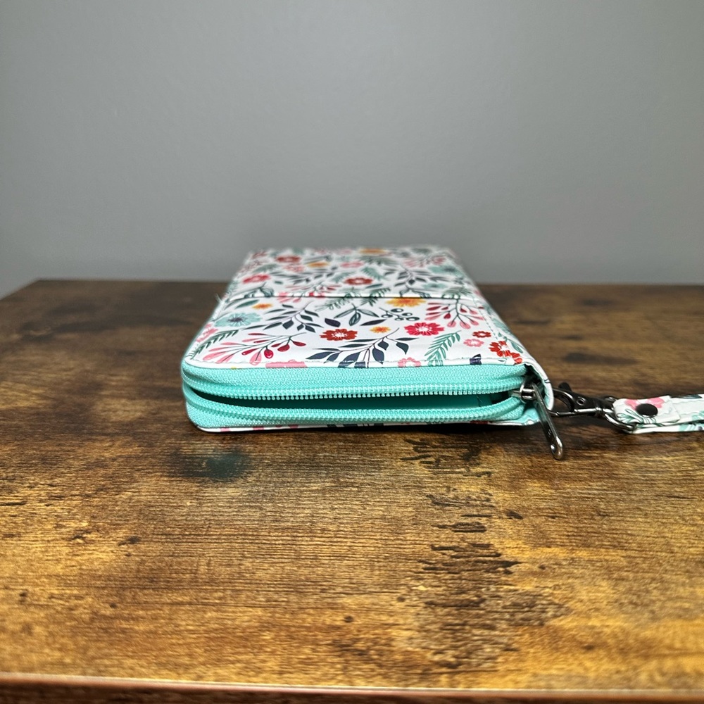 Floral Zip-Around Passport/Travel Documents Wallet - Picture 9 of 9